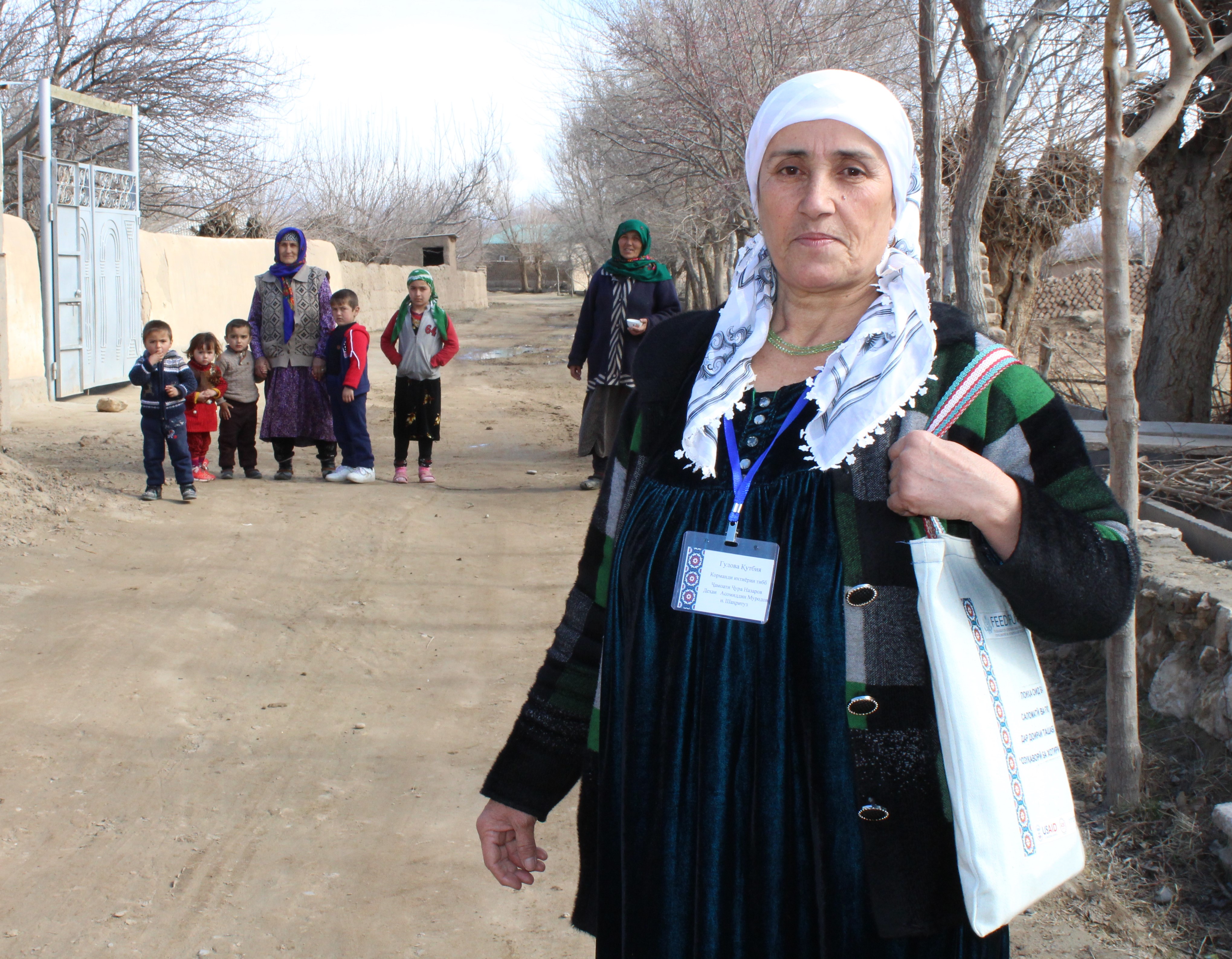Thousands of people in Khatlon region now have greater access to health services and sanitation, thanks to the work of community health volunteers. Photo by Khosiyatkhon Komilova for IntraHealth International.

